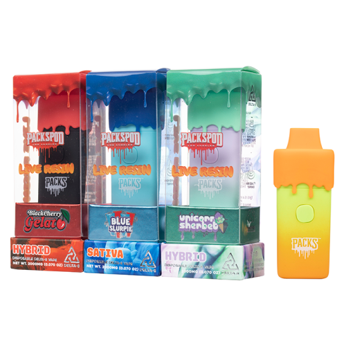 PACKWOODS PACKSPOD DELTA-8 LIVE ΡΗΤΙΝΗ ΜΙΑΣ ΧΡΗΣΗΣ 2G