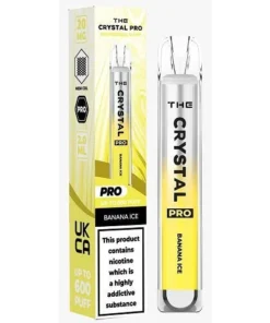 Αγοράστε το Crystal Pro 600 Vape μιας χρήσης - Banana Ice - Κουτί των 10